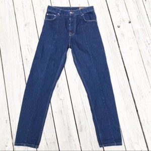 ASOS High Rise Straight Leg Seamed Jeans